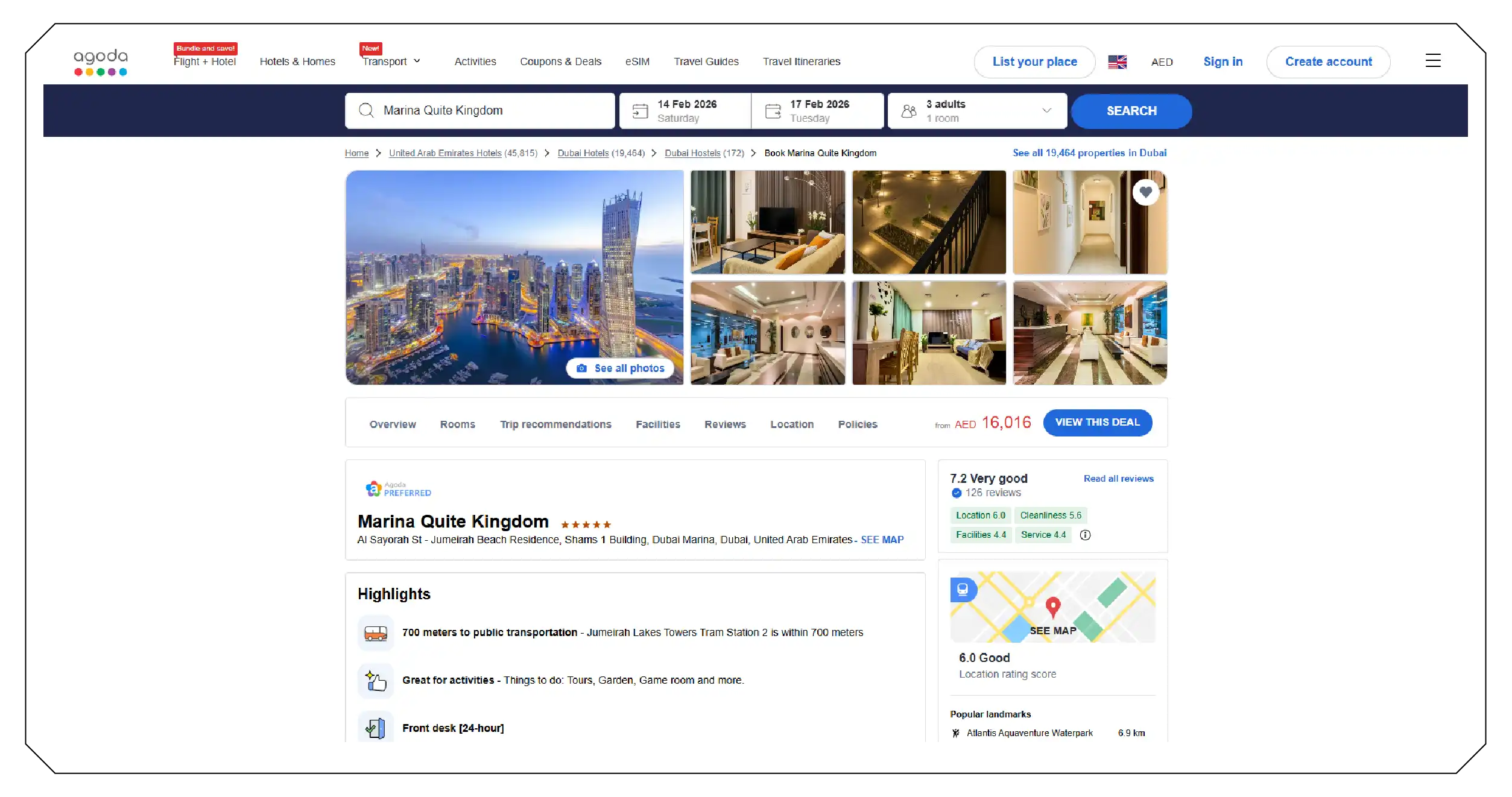 Types of Data Extracted from Agoda UAE Rentals